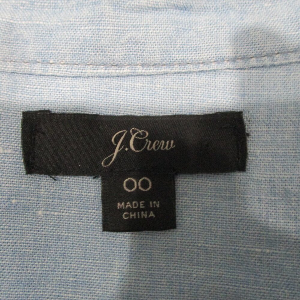 J. Crew Black Label Peplum Long Sleeve Chambray Button Up Shirt - Picture 5 of 5